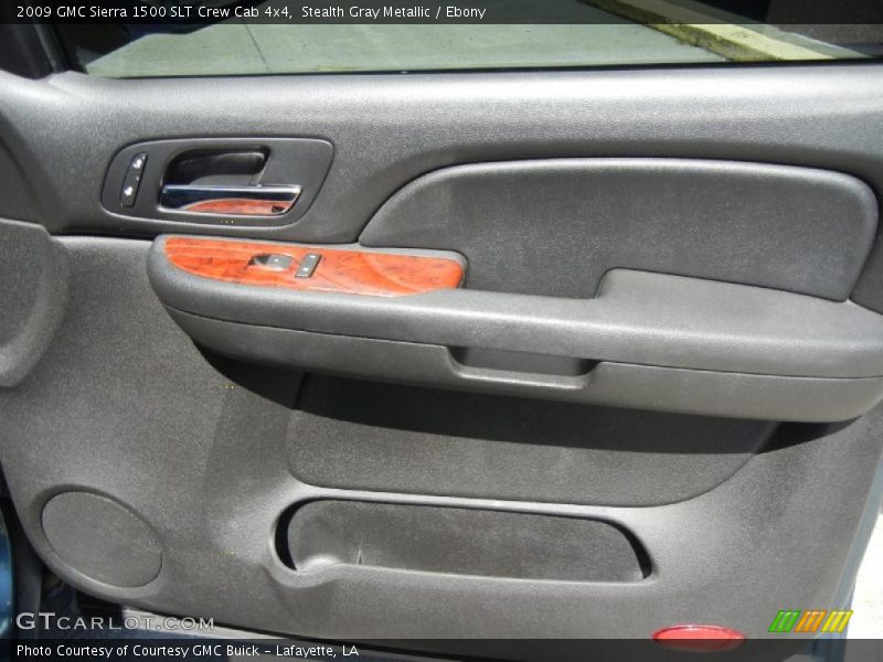 Stealth Gray Metallic / Ebony 2009 GMC Sierra 1500 SLT Crew Cab 4x4