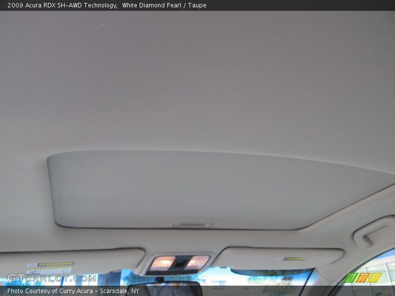 White Diamond Pearl / Taupe 2009 Acura RDX SH-AWD Technology