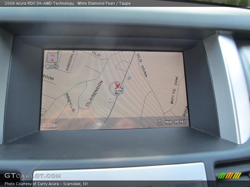 White Diamond Pearl / Taupe 2009 Acura RDX SH-AWD Technology