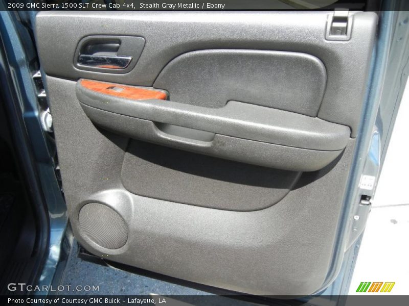 Stealth Gray Metallic / Ebony 2009 GMC Sierra 1500 SLT Crew Cab 4x4