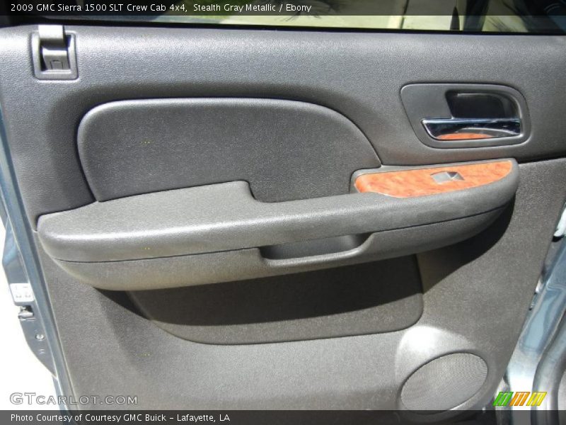 Stealth Gray Metallic / Ebony 2009 GMC Sierra 1500 SLT Crew Cab 4x4
