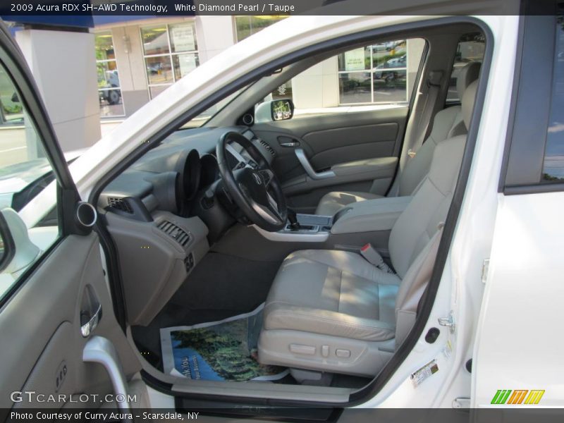 White Diamond Pearl / Taupe 2009 Acura RDX SH-AWD Technology