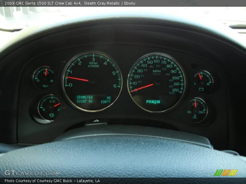Stealth Gray Metallic / Ebony 2009 GMC Sierra 1500 SLT Crew Cab 4x4