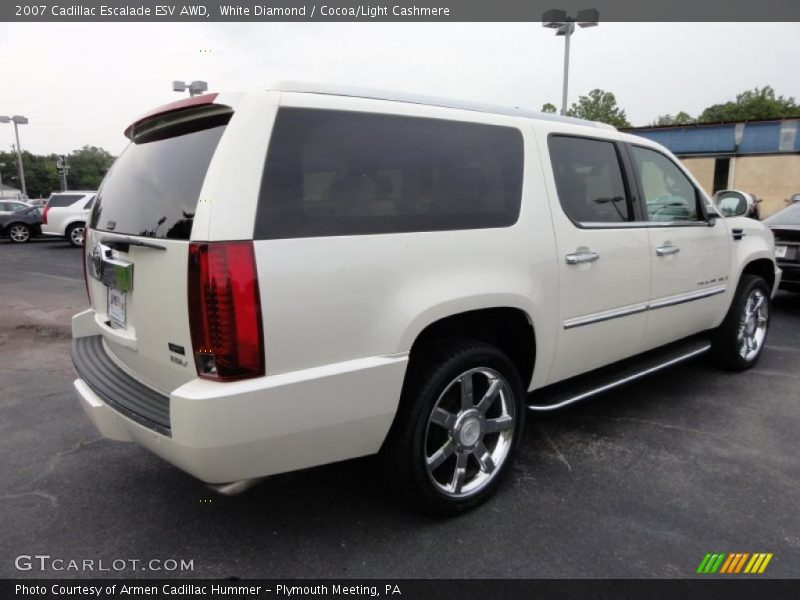 White Diamond / Cocoa/Light Cashmere 2007 Cadillac Escalade ESV AWD