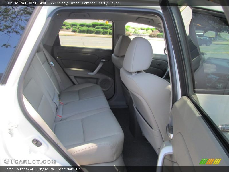 White Diamond Pearl / Taupe 2009 Acura RDX SH-AWD Technology