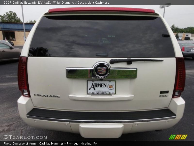 White Diamond / Cocoa/Light Cashmere 2007 Cadillac Escalade ESV AWD