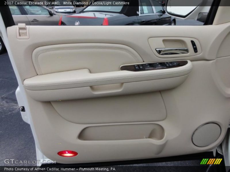 White Diamond / Cocoa/Light Cashmere 2007 Cadillac Escalade ESV AWD