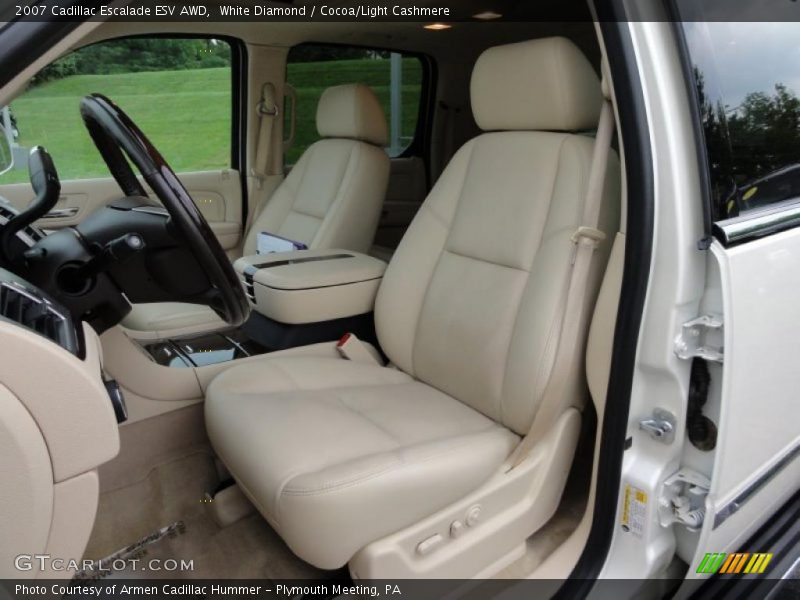 White Diamond / Cocoa/Light Cashmere 2007 Cadillac Escalade ESV AWD