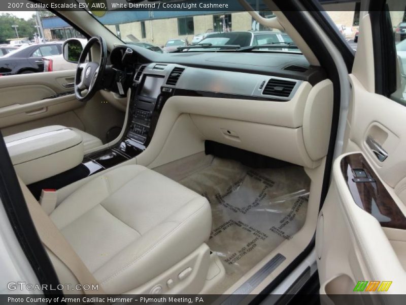 White Diamond / Cocoa/Light Cashmere 2007 Cadillac Escalade ESV AWD