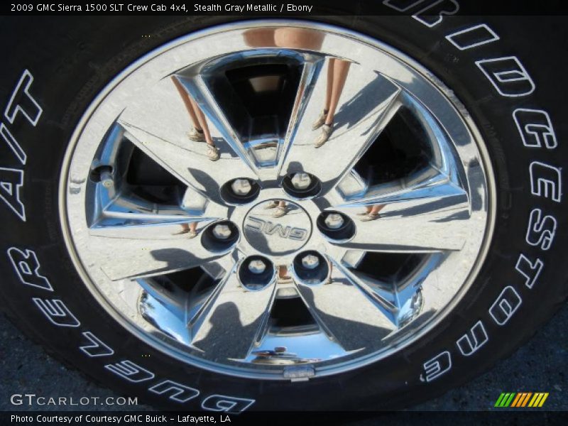 Stealth Gray Metallic / Ebony 2009 GMC Sierra 1500 SLT Crew Cab 4x4