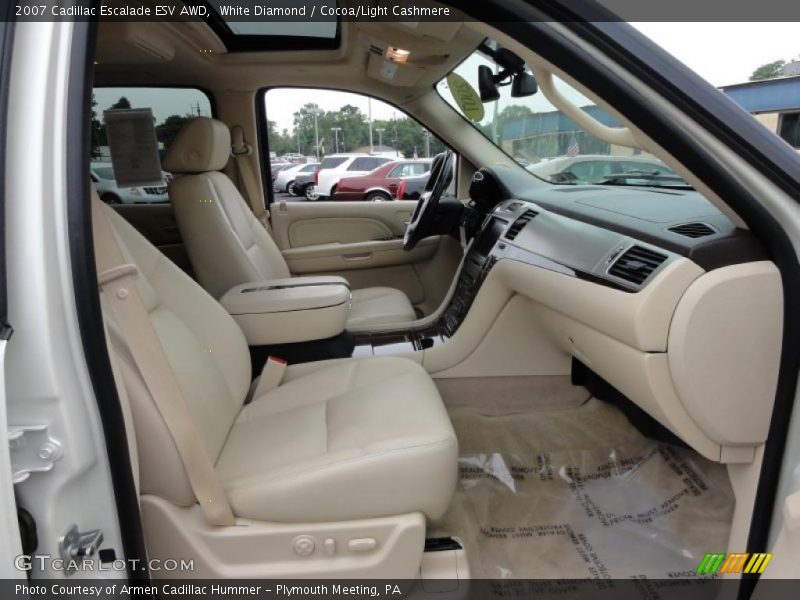 White Diamond / Cocoa/Light Cashmere 2007 Cadillac Escalade ESV AWD