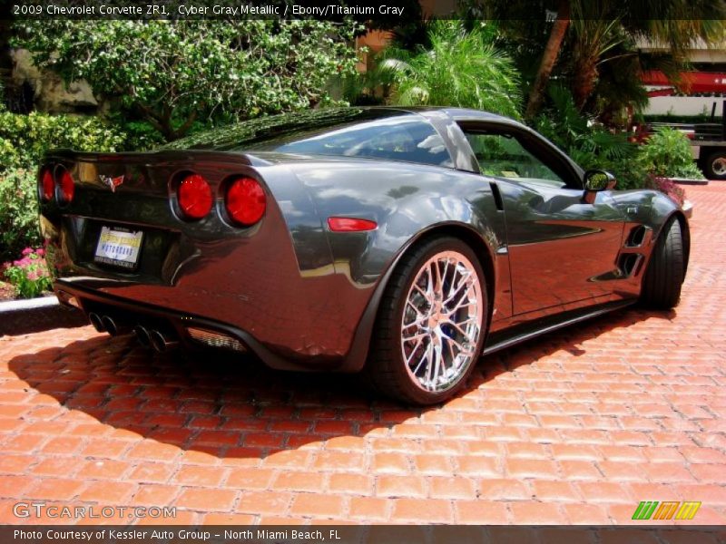 Cyber Gray Metallic / Ebony/Titanium Gray 2009 Chevrolet Corvette ZR1