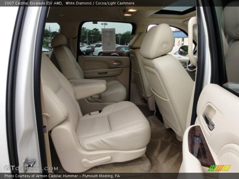 White Diamond / Cocoa/Light Cashmere 2007 Cadillac Escalade ESV AWD