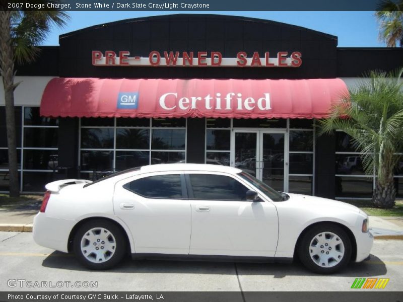Stone White / Dark Slate Gray/Light Graystone 2007 Dodge Charger