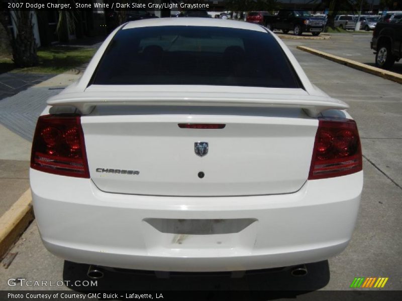 Stone White / Dark Slate Gray/Light Graystone 2007 Dodge Charger