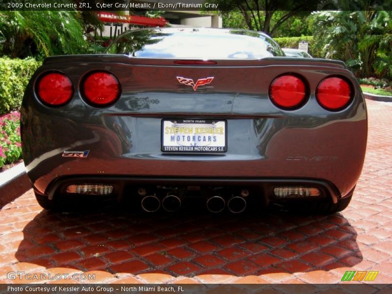 Cyber Gray Metallic / Ebony/Titanium Gray 2009 Chevrolet Corvette ZR1