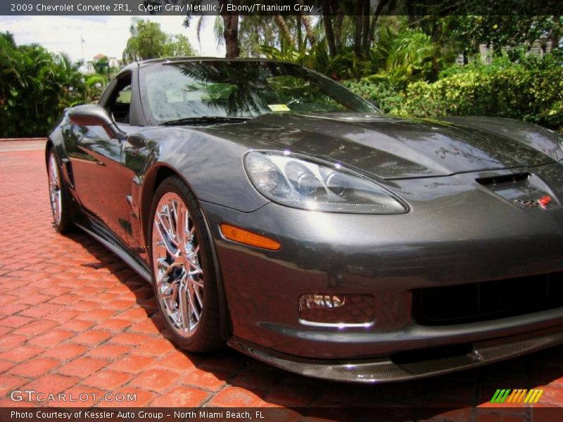 Cyber Gray Metallic / Ebony/Titanium Gray 2009 Chevrolet Corvette ZR1