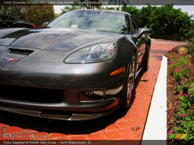 Cyber Gray Metallic / Ebony/Titanium Gray 2009 Chevrolet Corvette ZR1