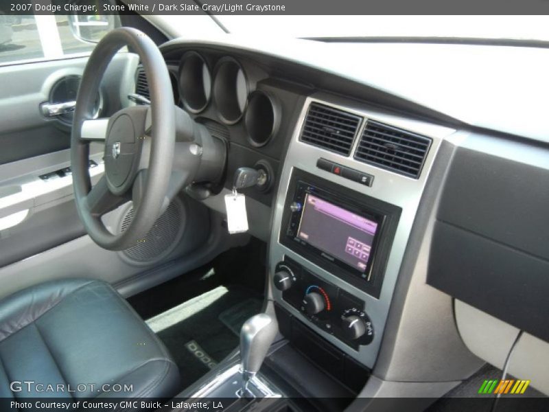 Stone White / Dark Slate Gray/Light Graystone 2007 Dodge Charger