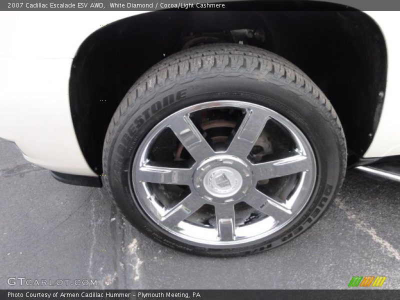 White Diamond / Cocoa/Light Cashmere 2007 Cadillac Escalade ESV AWD