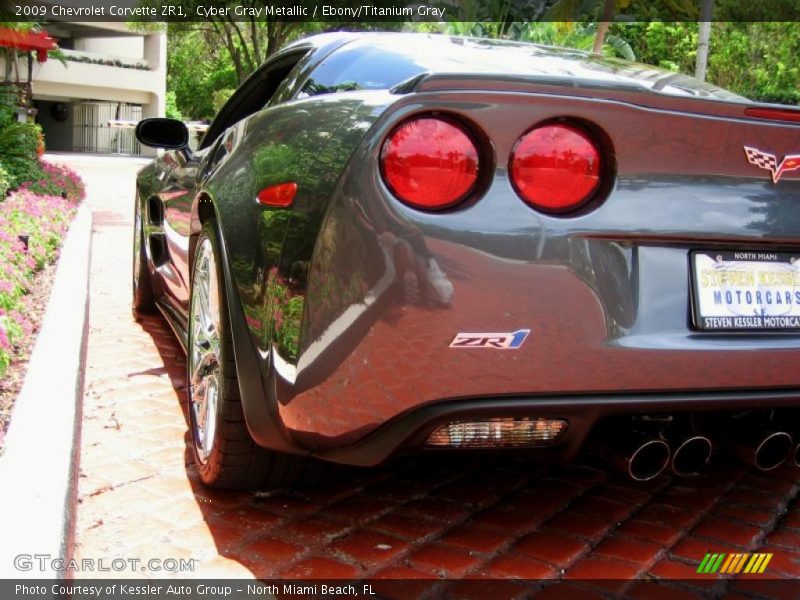 Cyber Gray Metallic / Ebony/Titanium Gray 2009 Chevrolet Corvette ZR1