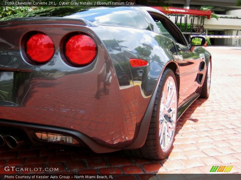 Cyber Gray Metallic / Ebony/Titanium Gray 2009 Chevrolet Corvette ZR1