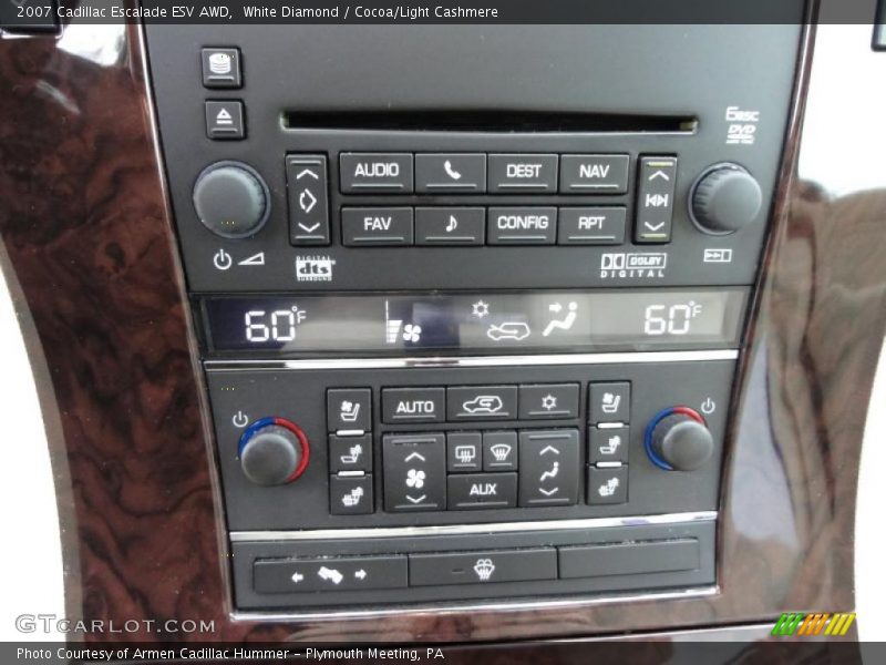 White Diamond / Cocoa/Light Cashmere 2007 Cadillac Escalade ESV AWD