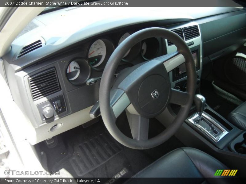 Stone White / Dark Slate Gray/Light Graystone 2007 Dodge Charger