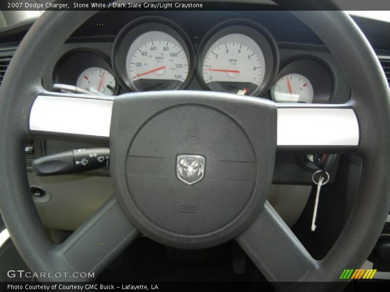 Stone White / Dark Slate Gray/Light Graystone 2007 Dodge Charger