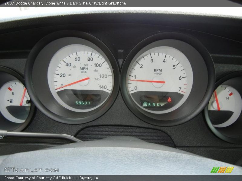 Stone White / Dark Slate Gray/Light Graystone 2007 Dodge Charger