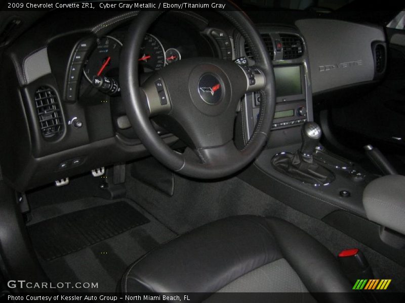 Cyber Gray Metallic / Ebony/Titanium Gray 2009 Chevrolet Corvette ZR1