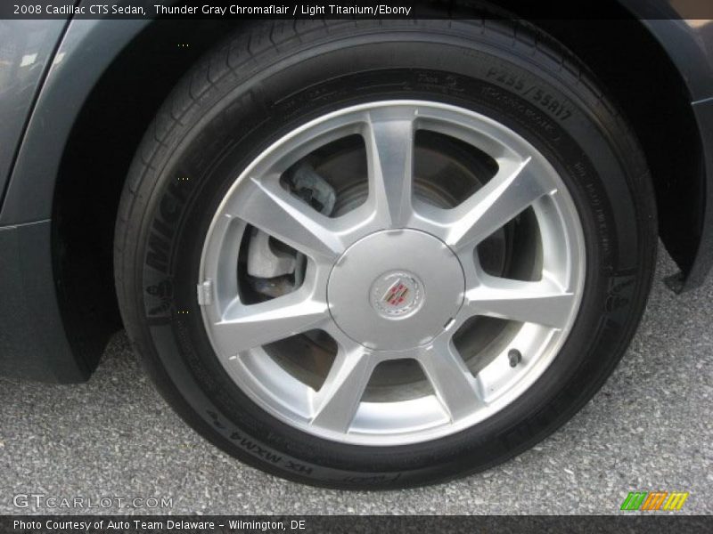 Thunder Gray Chromaflair / Light Titanium/Ebony 2008 Cadillac CTS Sedan