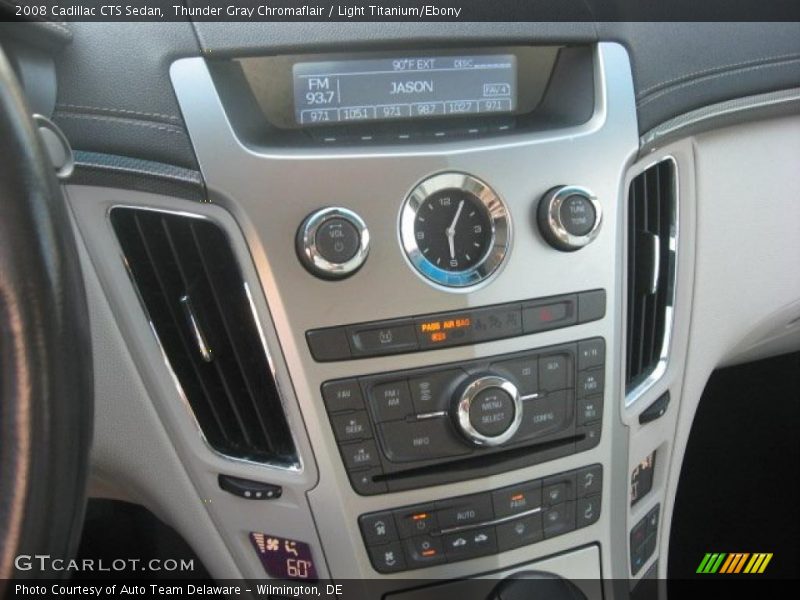 Thunder Gray Chromaflair / Light Titanium/Ebony 2008 Cadillac CTS Sedan