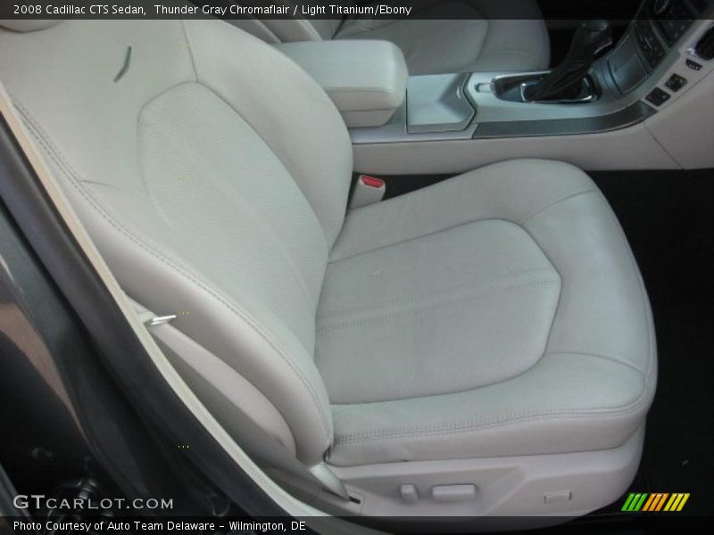 Thunder Gray Chromaflair / Light Titanium/Ebony 2008 Cadillac CTS Sedan