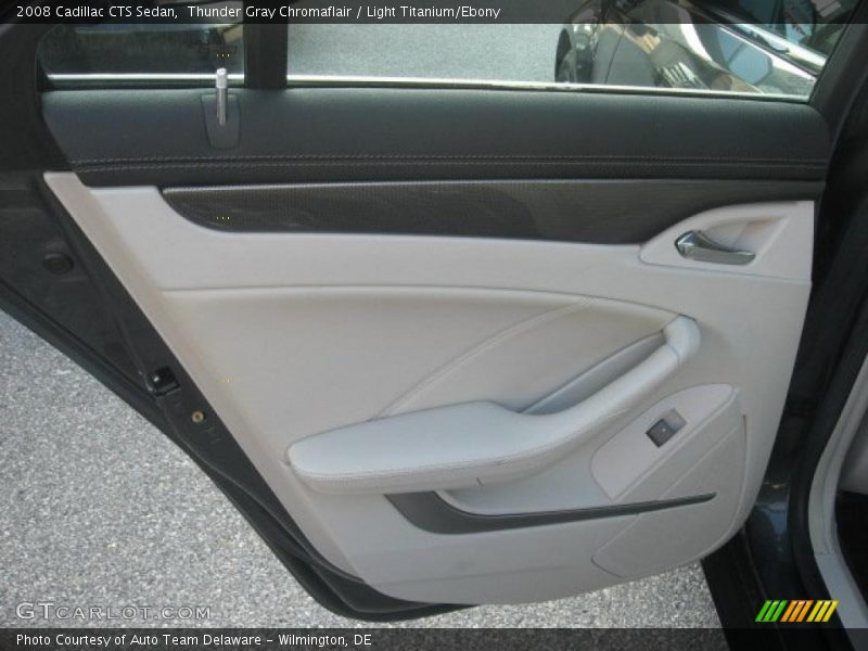 Thunder Gray Chromaflair / Light Titanium/Ebony 2008 Cadillac CTS Sedan