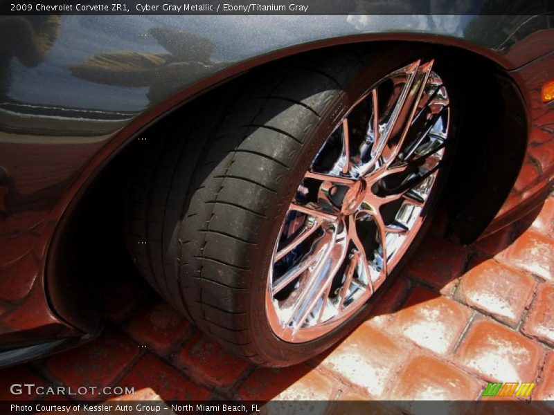 Cyber Gray Metallic / Ebony/Titanium Gray 2009 Chevrolet Corvette ZR1