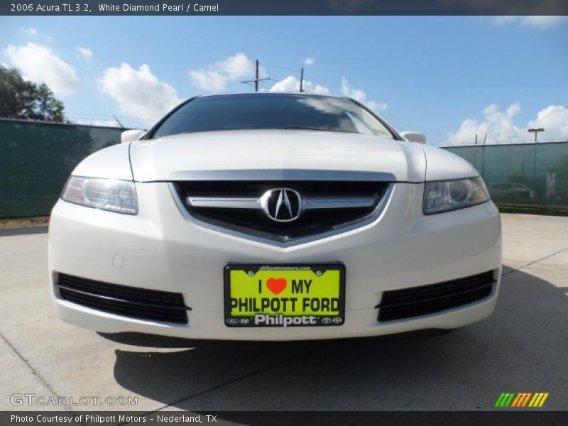 White Diamond Pearl / Camel 2006 Acura TL 3.2