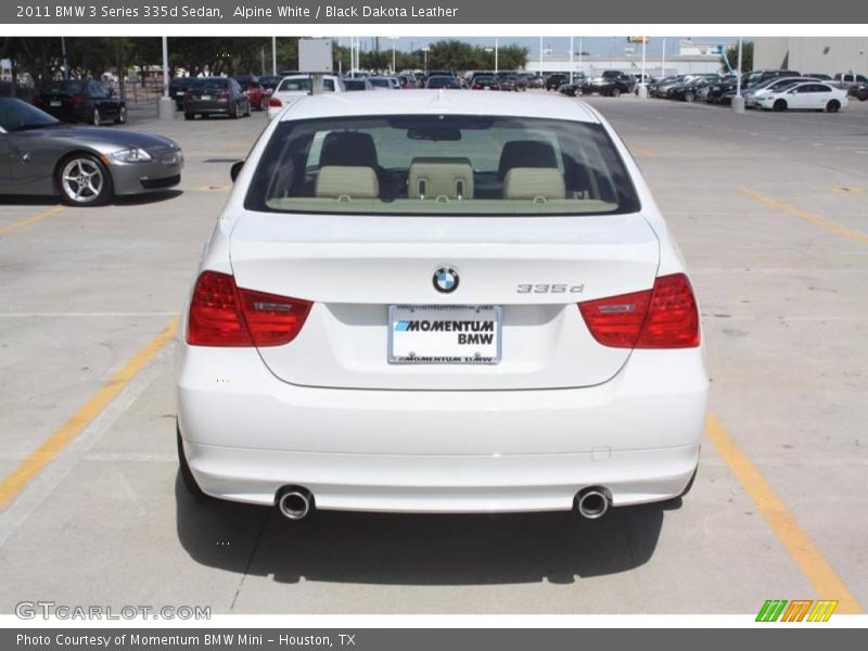 Alpine White / Black Dakota Leather 2011 BMW 3 Series 335d Sedan