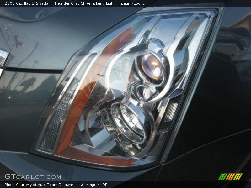 Thunder Gray Chromaflair / Light Titanium/Ebony 2008 Cadillac CTS Sedan