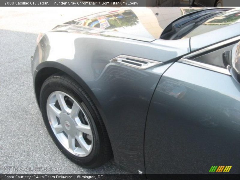 Thunder Gray Chromaflair / Light Titanium/Ebony 2008 Cadillac CTS Sedan