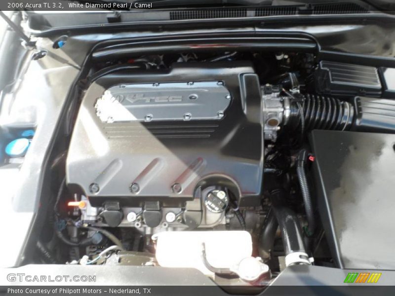 White Diamond Pearl / Camel 2006 Acura TL 3.2
