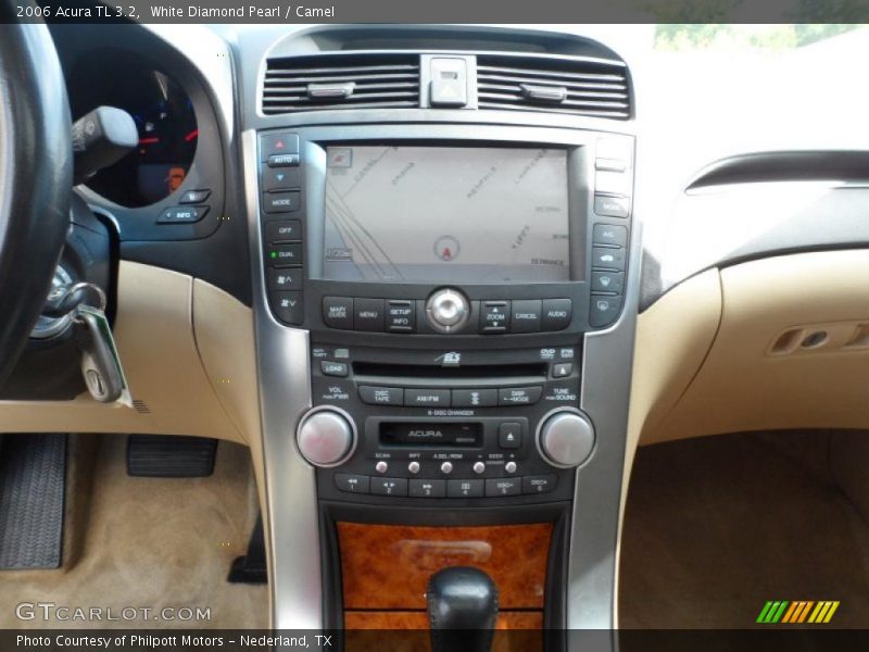 White Diamond Pearl / Camel 2006 Acura TL 3.2