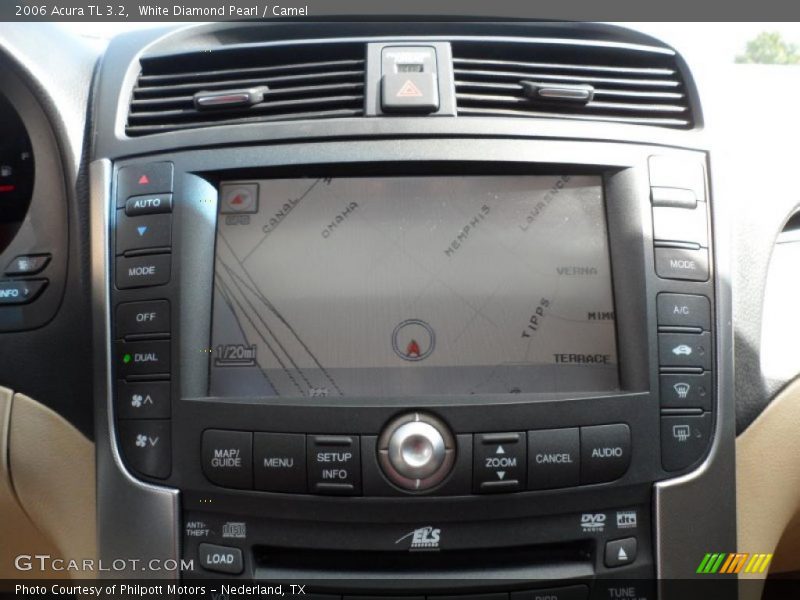 White Diamond Pearl / Camel 2006 Acura TL 3.2