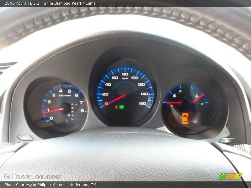 White Diamond Pearl / Camel 2006 Acura TL 3.2