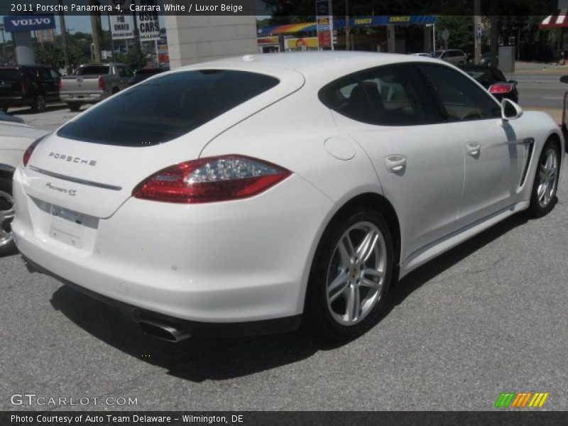 Carrara White / Luxor Beige 2011 Porsche Panamera 4