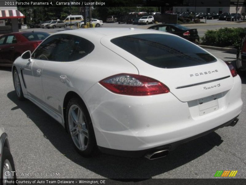 Carrara White / Luxor Beige 2011 Porsche Panamera 4