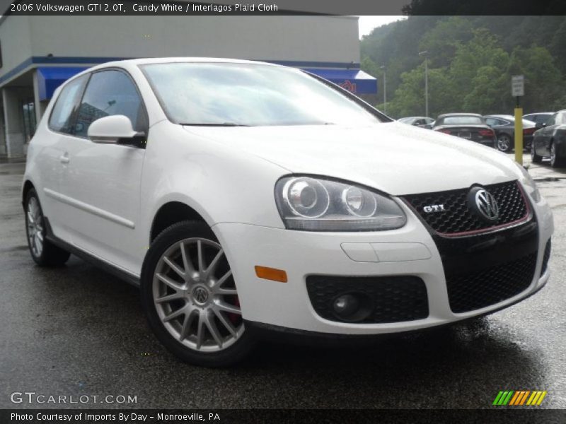 Candy White / Interlagos Plaid Cloth 2006 Volkswagen GTI 2.0T