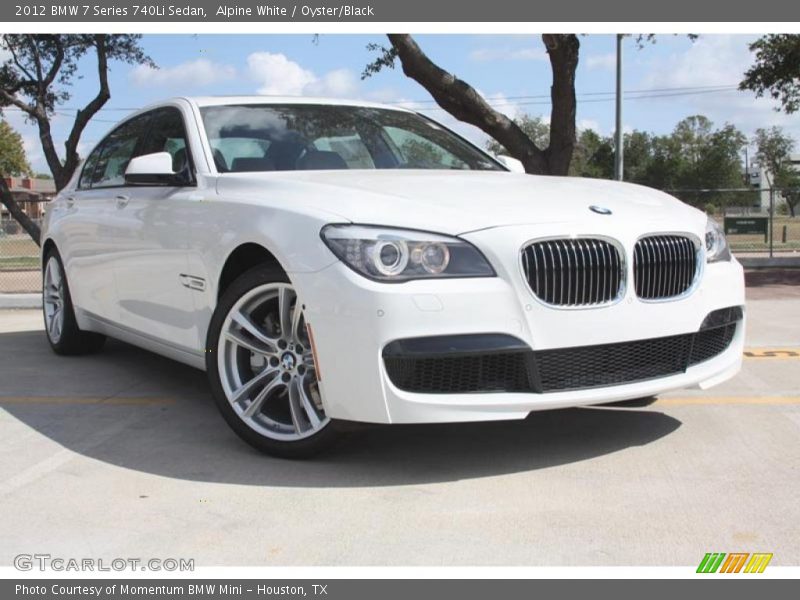 Alpine White / Oyster/Black 2012 BMW 7 Series 740Li Sedan