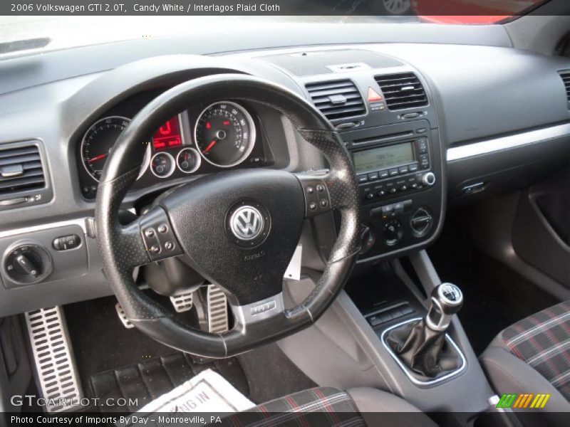 Candy White / Interlagos Plaid Cloth 2006 Volkswagen GTI 2.0T