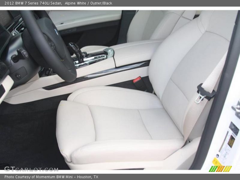 Alpine White / Oyster/Black 2012 BMW 7 Series 740Li Sedan